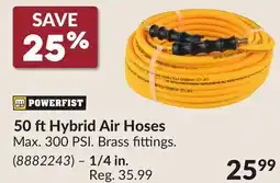 Princess Auto 50 ft Hybrid Air Hoses - 1/4 in offer