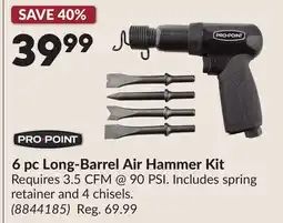 Princess Auto 6 pc Long-Barrel Air Hammer Kit offer