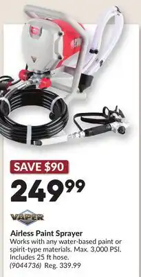 Princess Auto Airless Paint Sprayer offer
