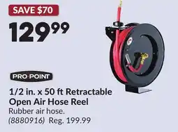 Princess Auto 1/2 in. x 50 ftRetractable Open Air Hose Reel offer