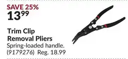 Princess Auto Trim Clip Removal Pliers offer
