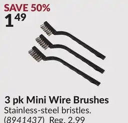 Princess Auto 3 pk Mini Wire Brushes offer