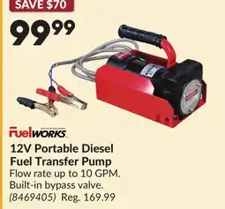 Princess Auto 12V Portable Diesel Fuel Transfer Pump offer