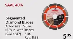 Princess Auto 5 in. Segmented Diamond Blades offer