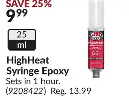 Princess Auto HighHeat Syringe Epoxy offer