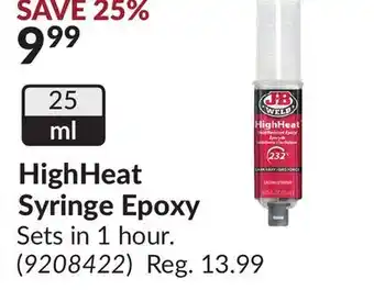 Princess Auto HighHeat Syringe Epoxy offer