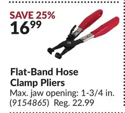 Princess Auto Flat-Band Hose Clamp Pliers offer