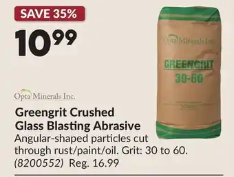Princess Auto Greengrit Crushed Glass Blasting Abrasive offer