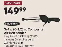 Princess Auto 3/4 x 20-1/2 in. Composite Air Belt Sander offer