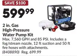 Princess Auto 2 in. Gas High-Pressure Water Pump Kit offer