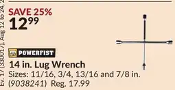 Princess Auto POWERFIST 14 in. Lug Wrench offer