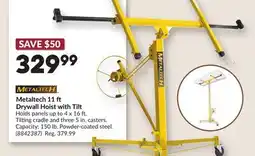 Princess Auto Metaltech 11 Drywall Hoist with Tilt offer