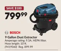 Princess Auto 9 Gallon Dust Extractor offer