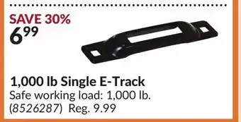 Princess Auto 1,000 lb Single E-Track offer