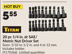 Princess Auto 20 pc 1/4 in. dr SAE/ Metric Nut Driver Set offer