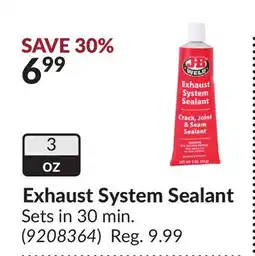 Princess Auto Exhaust System Sealant offer