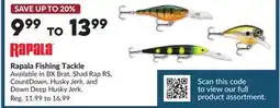 Princess Auto Rapala Fishing Tackle offer