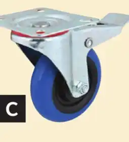 Princess Auto POWERFIST 4 in. Thermoplastic-Rubber Casters - Swivel with Brake offer