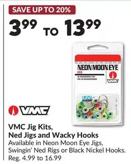Princess Auto VMC Jig Kits, Ned Jigs and Wacky Hooks offer