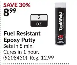 Princess Auto Fuel Resistant Epoxy Putty offer