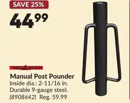 Princess Auto Manual Post Pounder offer