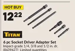 Princess Auto 6 pc Socket Driver Adapter Set offer