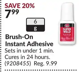 Princess Auto Brush-On Instant Adhesive offer