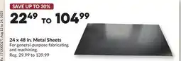 Princess Auto 24 x 48 in. Metal Sheets offer
