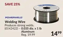Princess Auto Welding Wire offer