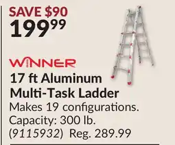 Princess Auto 17 ft Aluminum Multi-Task Ladder offer