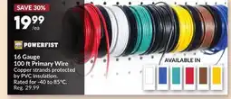 Princess Auto 16 Gauge 100 ft Primary Wire offer
