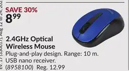 Princess Auto 2.4GHz Optical Wireless Mouse offer