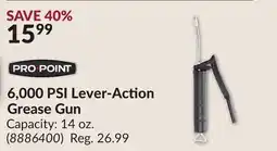Princess Auto 6,000 PSI Lever-Action Grease Gun offer