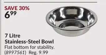 Princess Auto 7 Litre Stainless-Steel Bowl offer