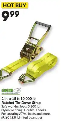 Princess Auto 2 in. x 15 ft10,000 lb Ratchet Tie-Down Strap offer