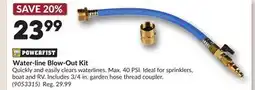 Princess Auto Water-line Blow-Out Kit offer