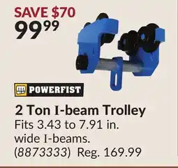 Princess Auto 2 Ton I-beam Trolley offer