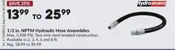 Princess Auto 1/2 in. NPTM Hydraulic Hose Assemblies offer
