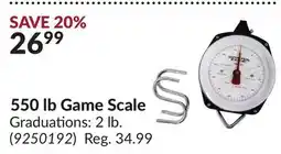 Princess Auto 550 lb Game Scale offer
