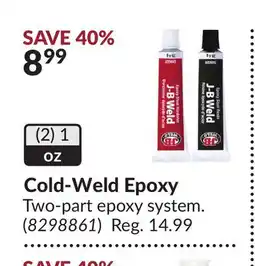 Princess Auto Cold-Weld Epoxy offer
