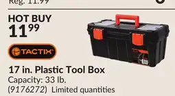 Princess Auto 17 in. Plastic Tool Box offer
