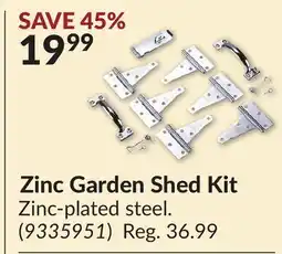 Princess Auto Zinc Garden Shed Kit offer