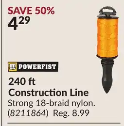 Princess Auto 240 ft Construction Line offer