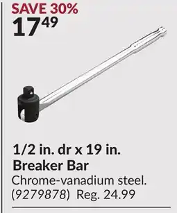 Princess Auto 1/2 in. dr x 19 in. Breaker Bar offer