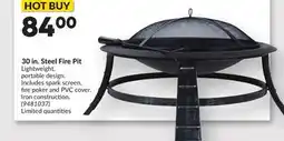 Princess Auto 30 in. Steel Fire Pit offer
