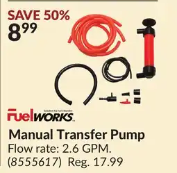 Princess Auto Manual Transfer Pump offer
