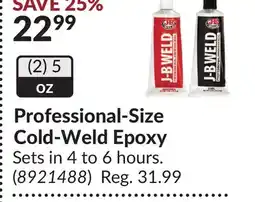 Princess Auto Professional-Size Cold-Weld Epoxy offer