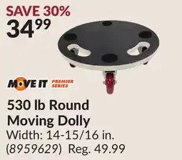 Princess Auto 530 lb Round Moving Dolly offer