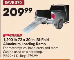 Princess Auto 1,200 lb 72 x 30 in. Bi-Fold Aluminum Loading Ramp offer