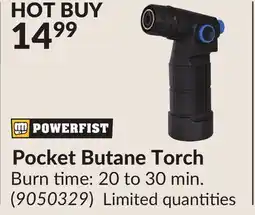 Princess Auto Pocket Butane Torch offer